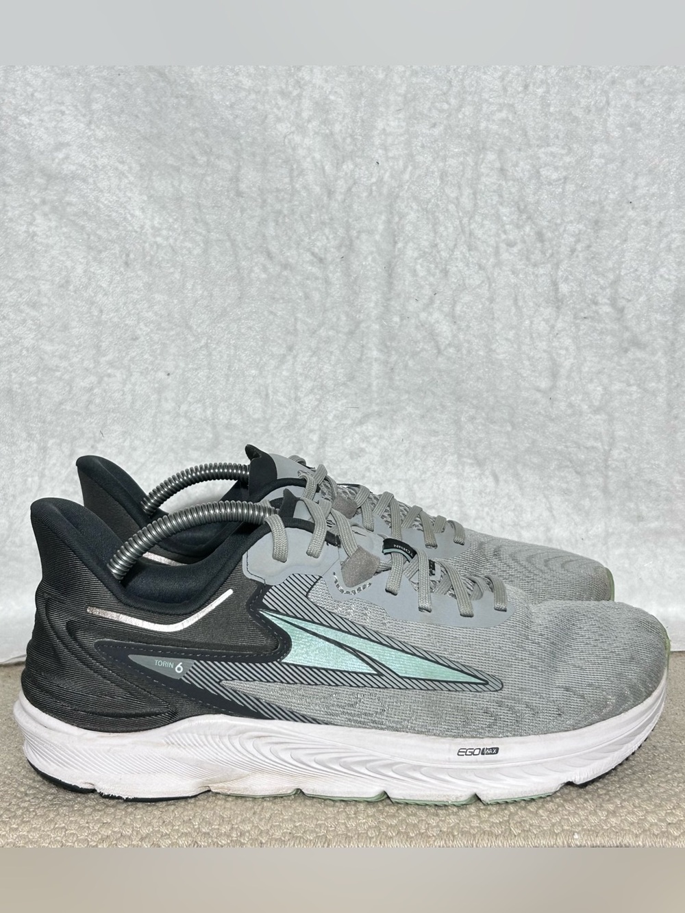 Altra Womens Torin 6 Plush Zero Drop Grey Athletic Running Sneaker Shoes Sz 8